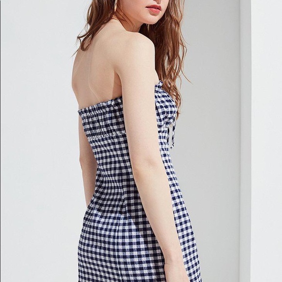 Urban Outfitters Gingham Strapless Dress - Picture 3 of 3